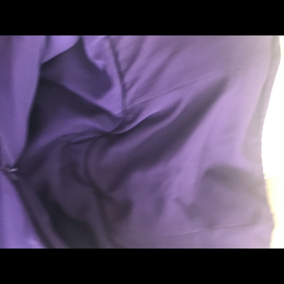 Marchesa Royal Purple Cocktail Dress 10 Runs Small - Picture 6 of 8